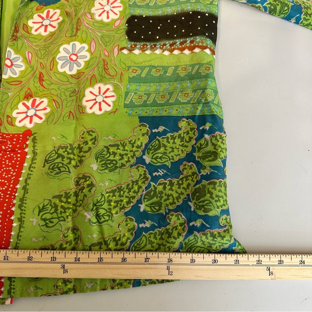 Vtg Silk Collection Harvé Bernard Floral Jacket Sz  10 Art To Wear 100% Silk - Picture 12 of 14